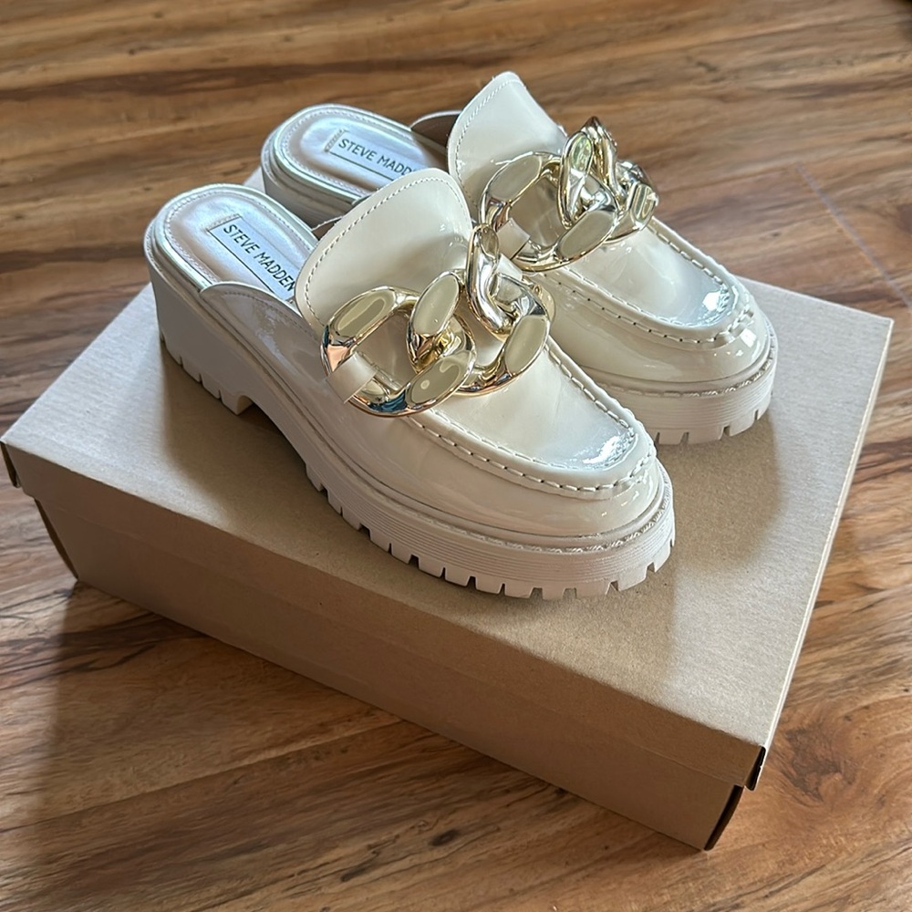 Steve Madden Bone platform loafers